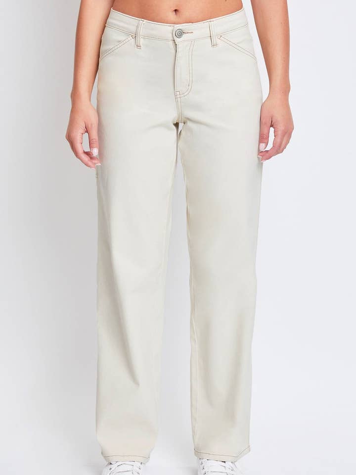 Pantalon droit pour charpentier High Rise-P152021 pour la vente par YMI