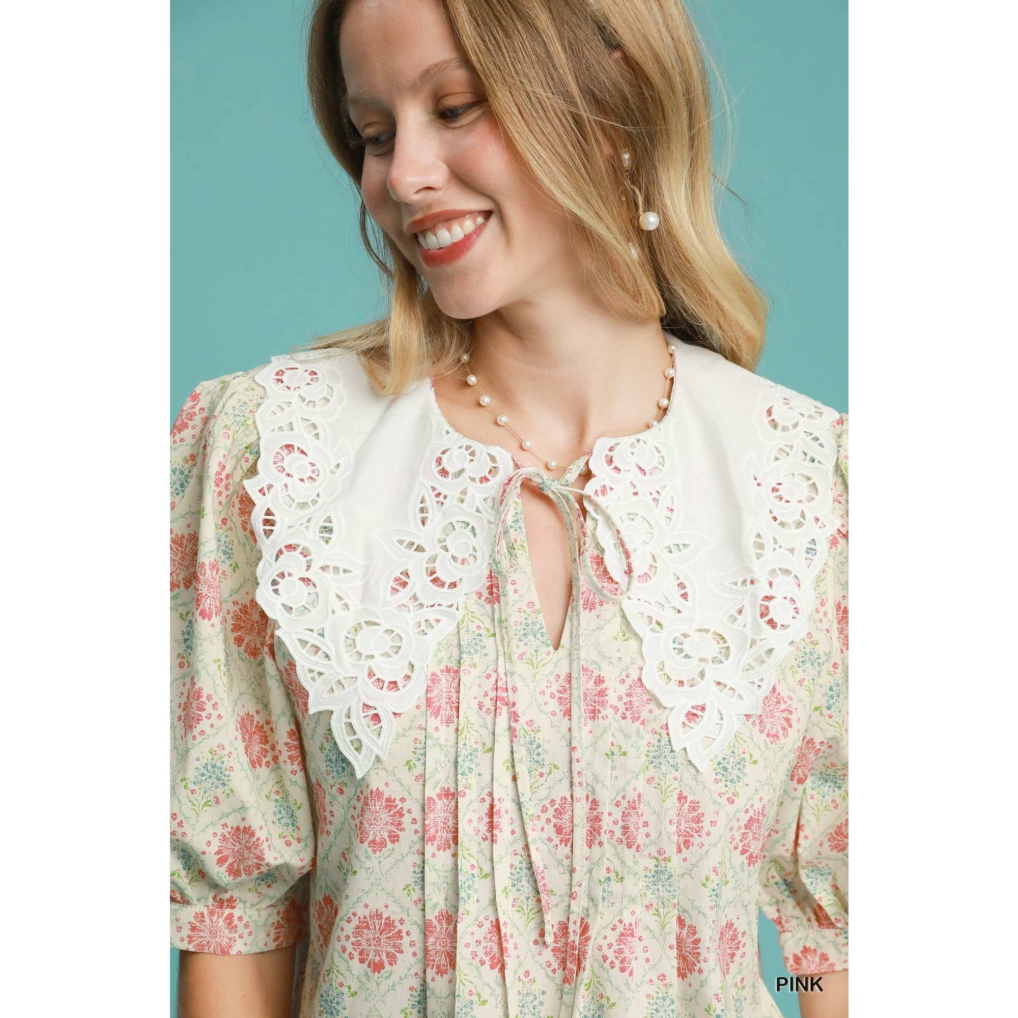 STYLE USA - Wholesale Tunic - Women's - Floral Print Top 14