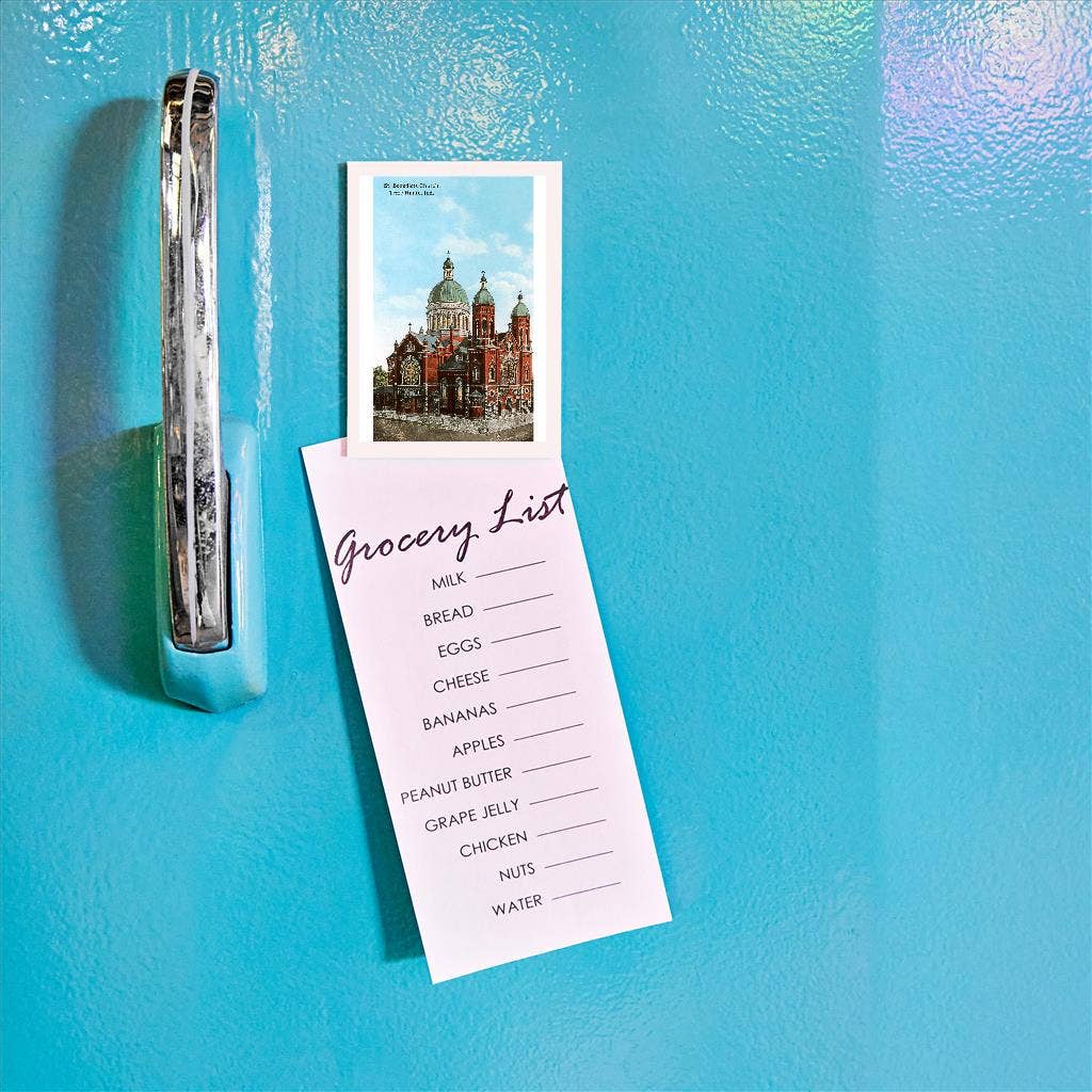 Found Image Press - Vente Aimants - Aimant IN-222 Église Saint-Benoît, Terre Haute1