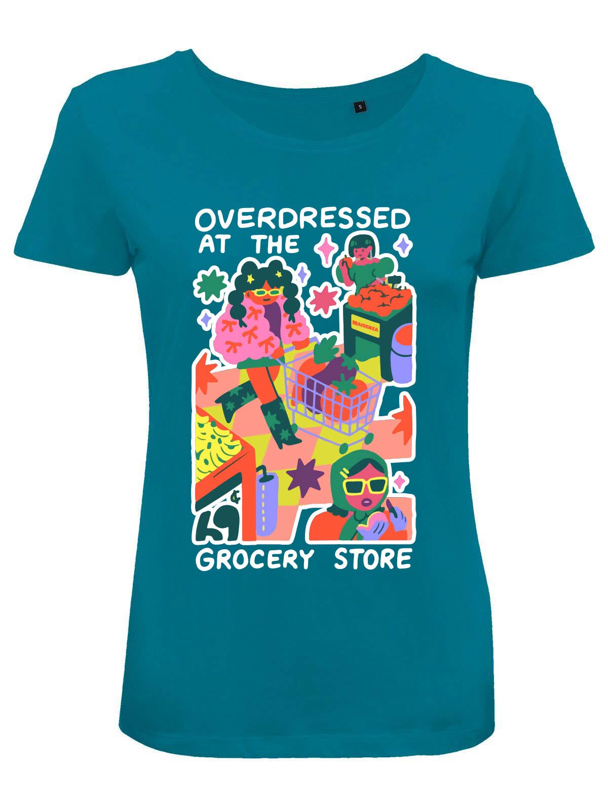 #MAISENZA - Wholesale Screen Printed T-Shirt - Women's - Printed T-shirt Woman - OverDressed at the grocery store1