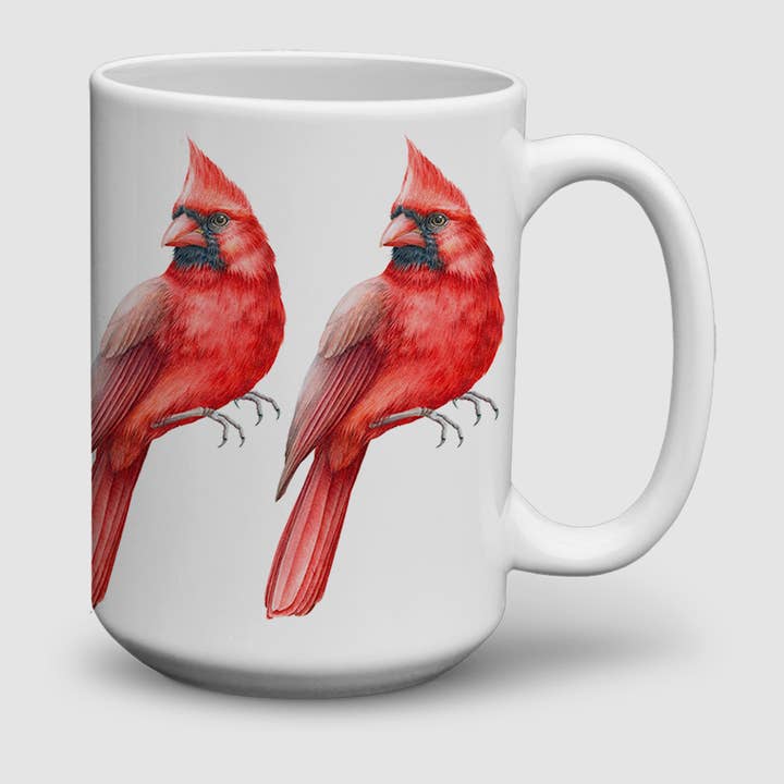 North Carolina State Bird | Northern Cardinal Mugs for wholesale by MCSouvenir & Gift | Maryland China