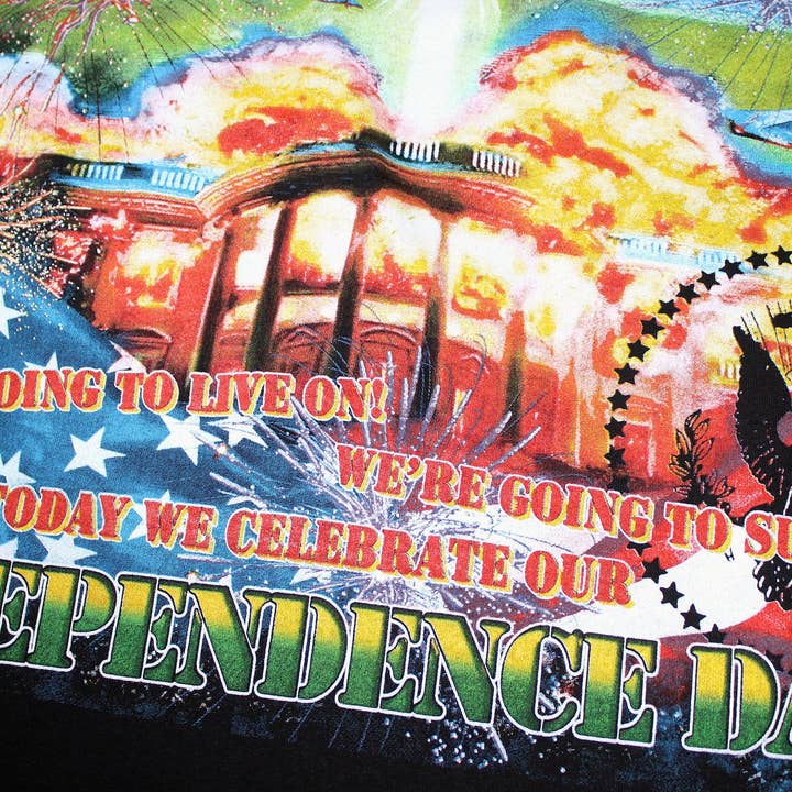 Backstock co - Vente T-shirt sérigraphié – unisexe - T-shirt ID4 Independence Day / Will Smith Art Fan Orig.10