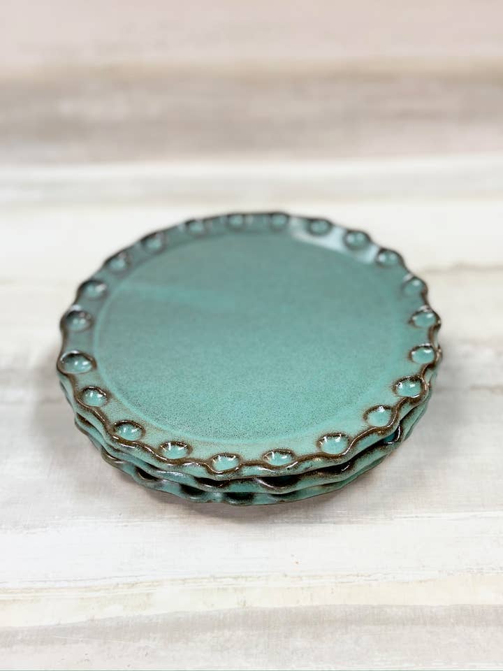 Prato de tapas, placa de bolo, prato de hors d 'oeuvres por atacado de Bari Moss Ceramics