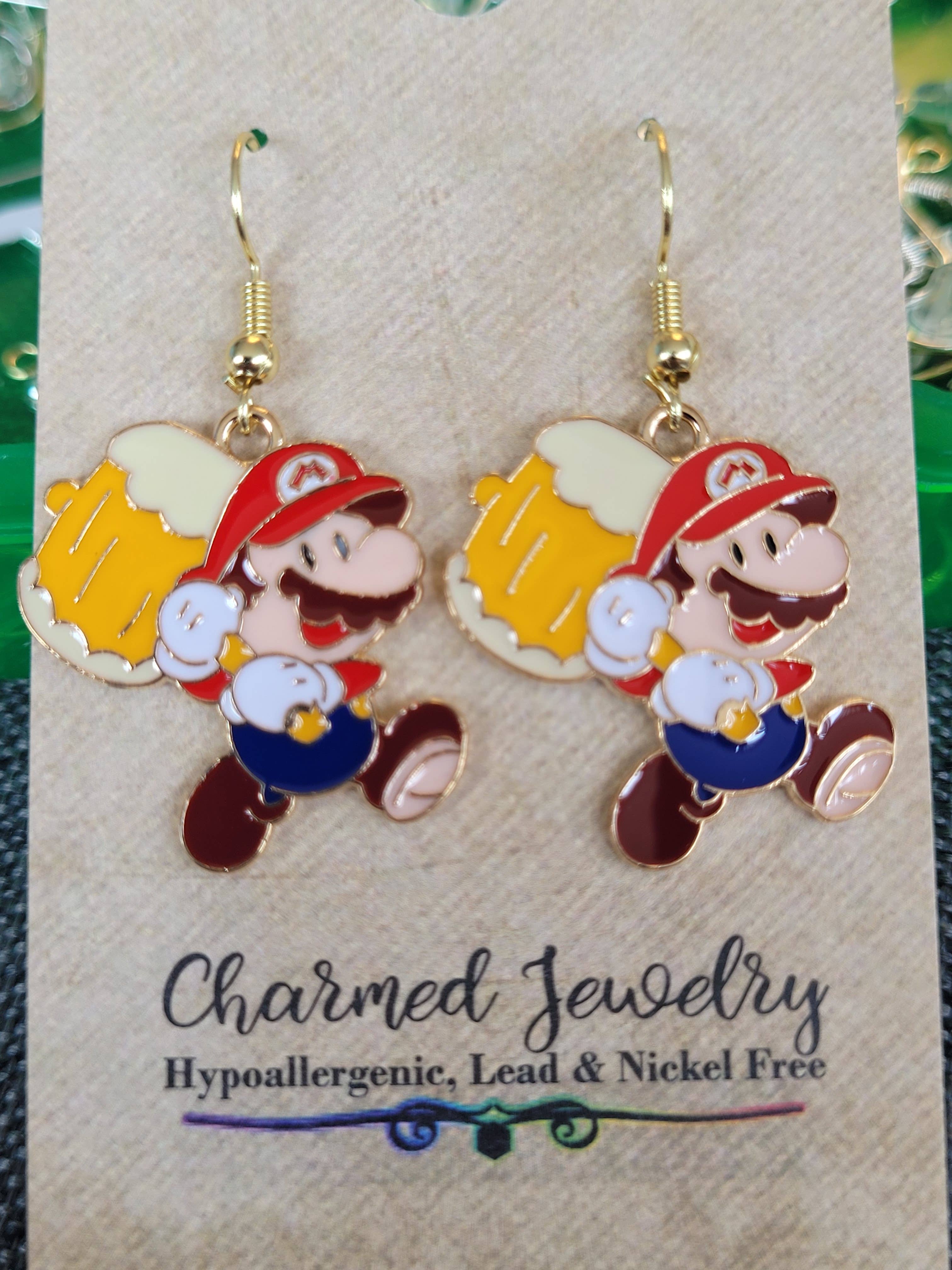 Con-Quest Crafts - Wholesale Jewelry Set - Video Game Inspired Super Mario Jewelry & Accessories1