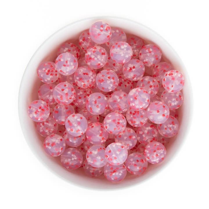 Cara & Co Silicone Craft Supply - Wholesale Craft Supplies - Sprinkle Silicone Round Beads - Loose Beads7