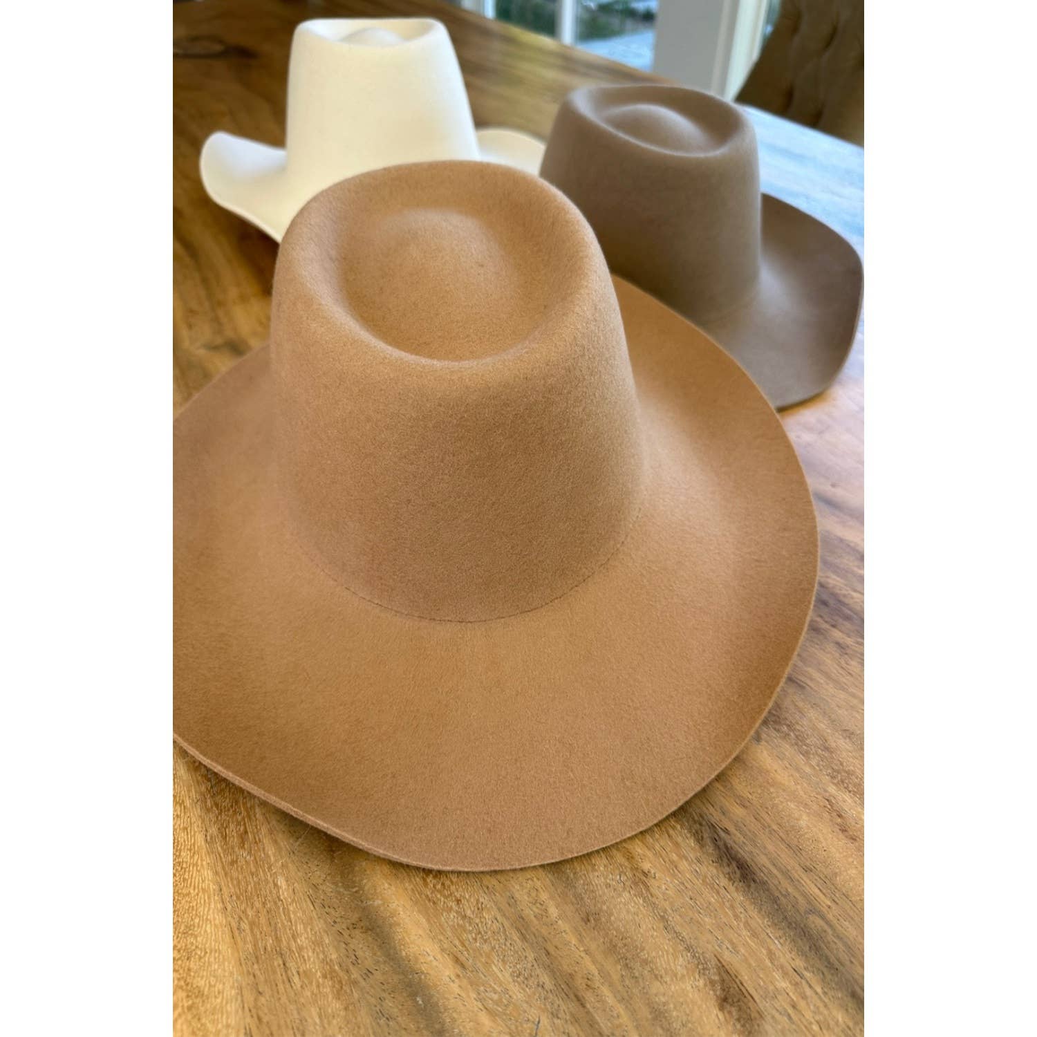 One and Only Accessories - Vente Chapeau en feutre - femme - Bonnet Western Gambler en laine australienne10