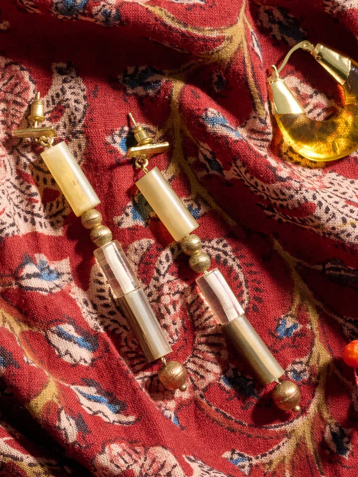 Josephine Earrings Gold for wholesale by Mata Traders