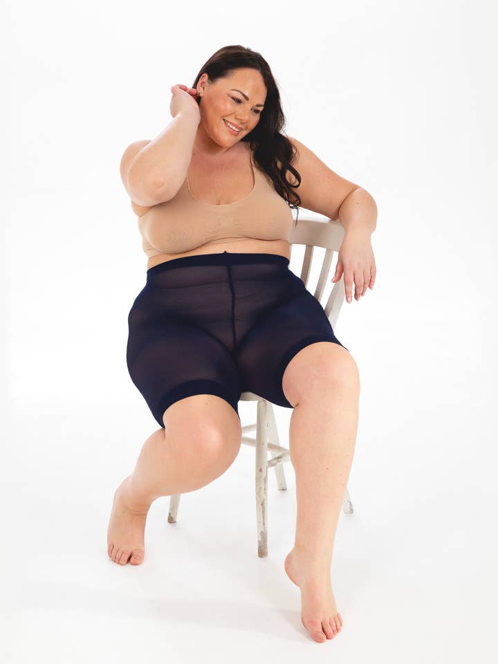 Pamela Mann - Wholesale Shorts - Women's - 90 Denier Curvy Super Stretch Anti Chafing Shorts