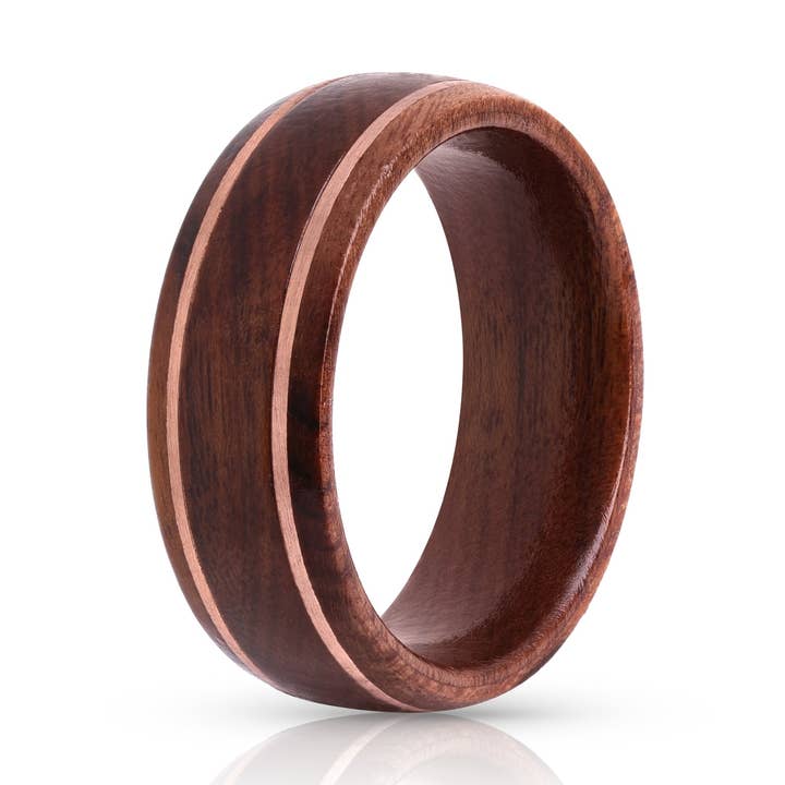 Ironwood Ring - Copper Inlay for wholesale by EMBR