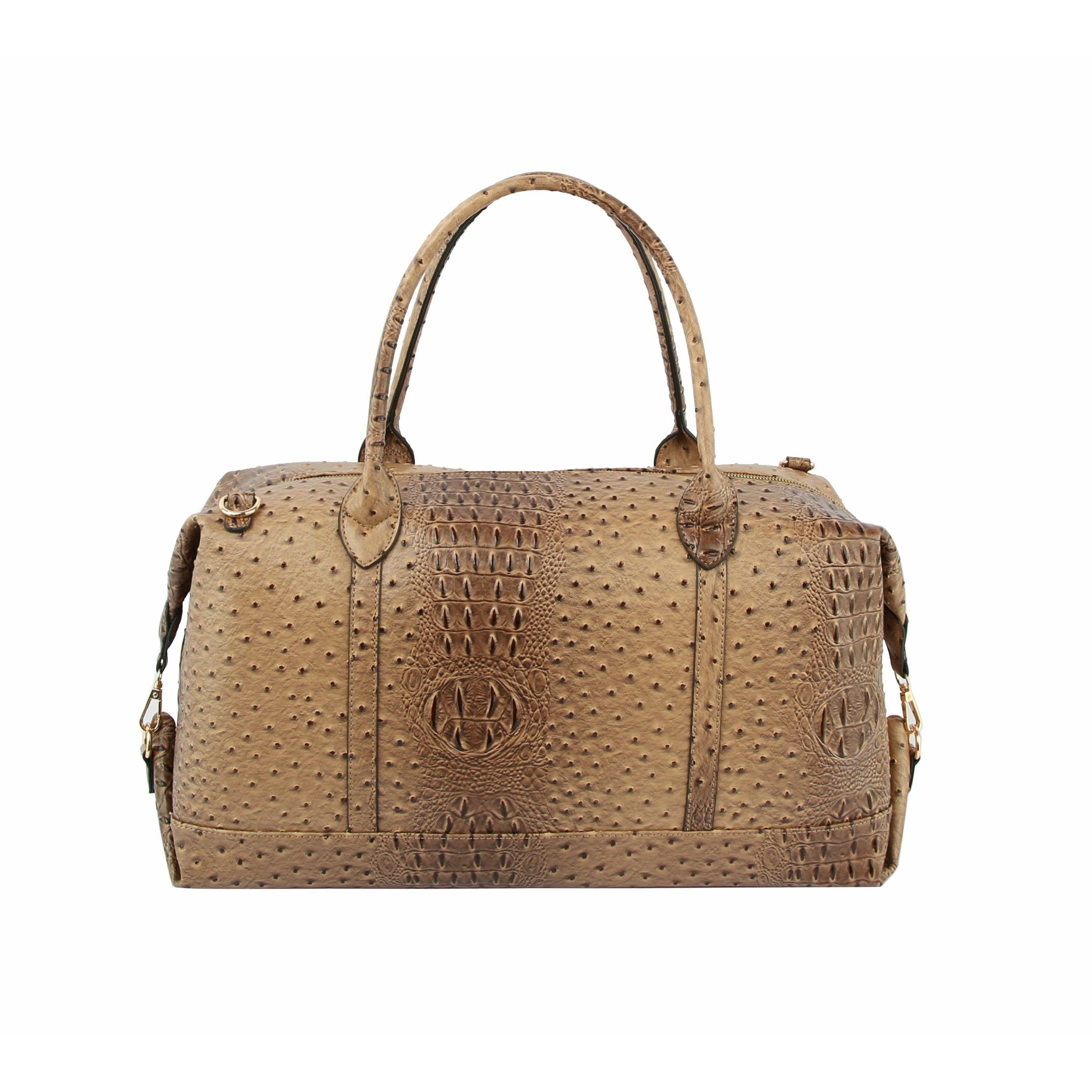 Handbag Factory Corp - Wholesale Duffel- en weekendtas - Dames - Croc reistas van groot formaat7