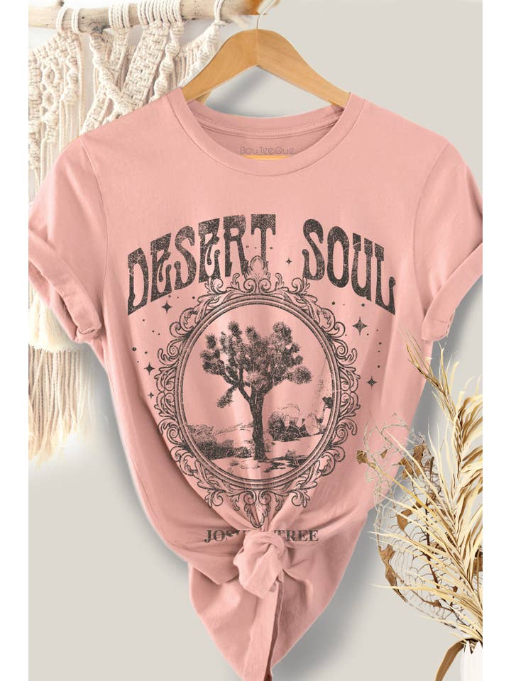 BouTeeQue Closet - Wholesale Screen Printed T-Shirt - Women's - BTJ4890 -T Desert Soul JOSHUA TREE7