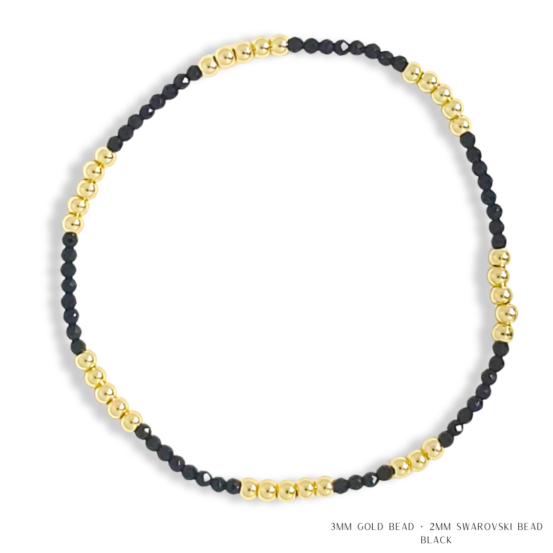Savvy Bling - Vendita all'ingrosso Bracciale con perline - Bracciale con Perline in Oro e Cristalli Swarovski - Più Colori40