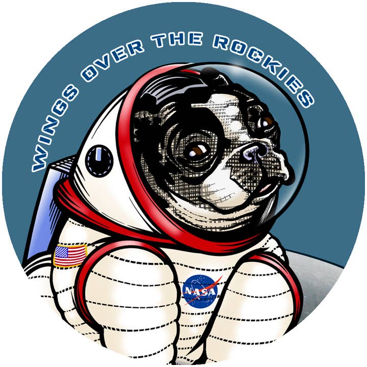 Pins | Custom Rover Space Dog Pins for wholesale by Two Little Fruits