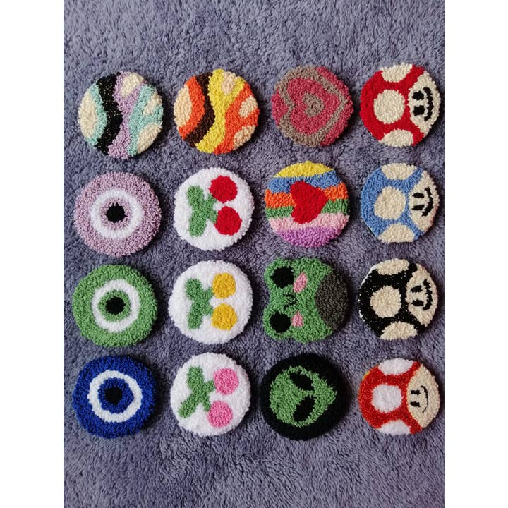 Posavasos con forma de aguja perforada para coche para venta al por mayor de despinacrafting