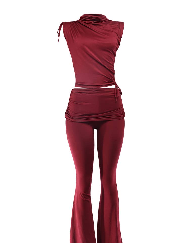 Ensemble haut et pantalon à col montant pour la vente par K Too