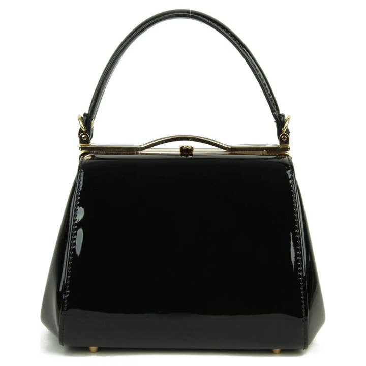 Superbia - Wholesale Shoulder Bag - Women's - Classic Clasp Opening Patent Faux Leather Handbag