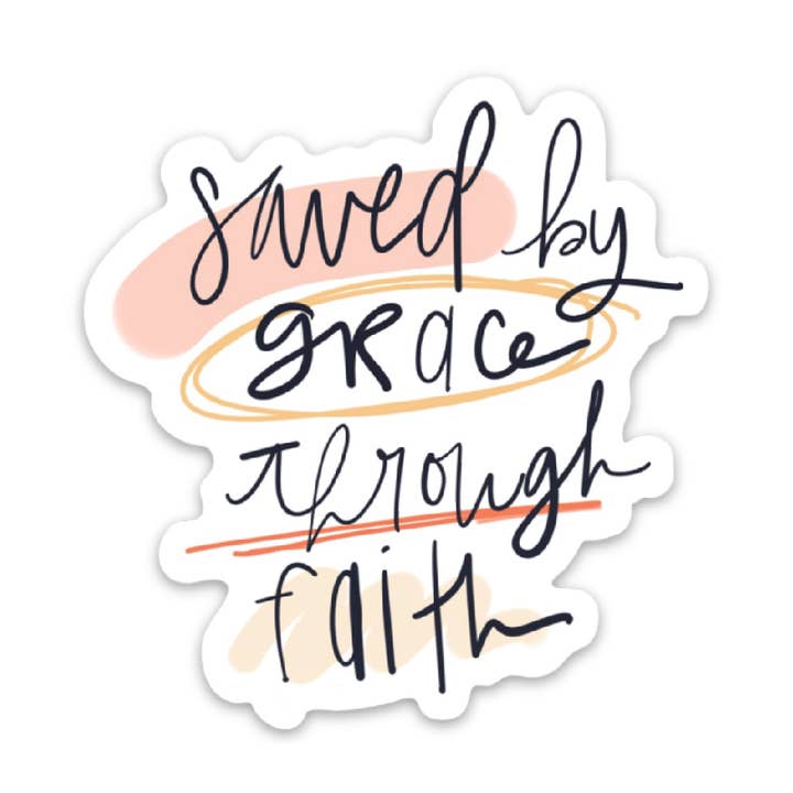 swaygirls - Venta al por mayor Imanes - Imán «Salvado por la gracia» | Imanes para nevera | Imán cristiano0