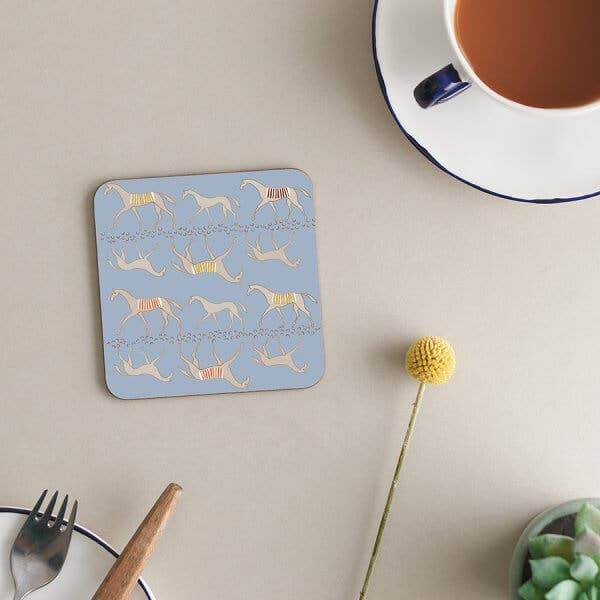 Coaster Melamine Cork Backed | Styling Hengsten | Paarden voor wholesale door Deckled Edge Ltd