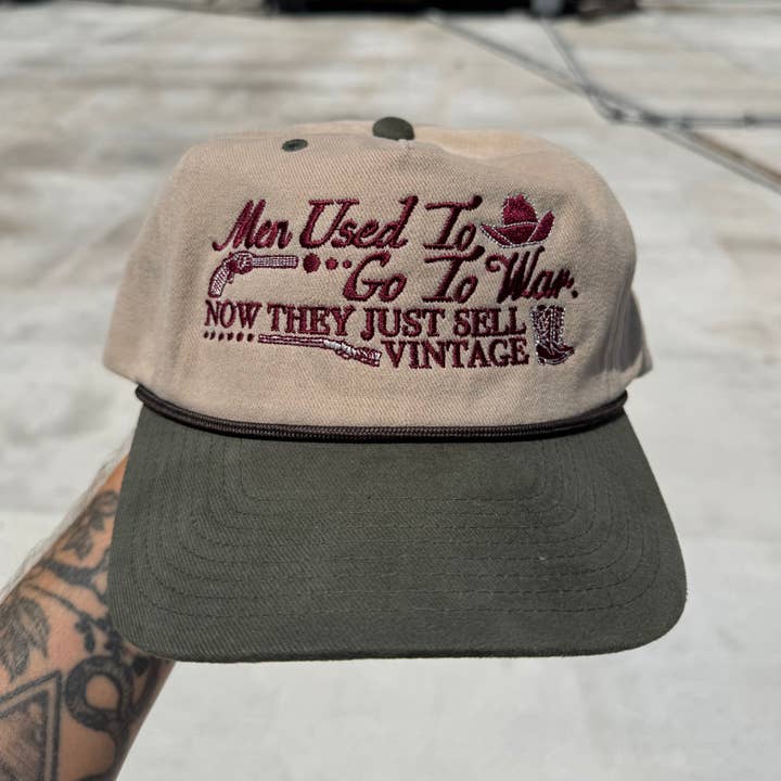 ‘Men Used To Go To War' Hat for wholesale by Freddy Tyler Paul