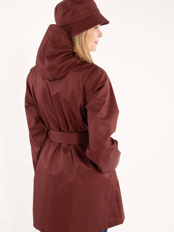 Danefae København - Wholesale Raincoat - Women's - Danerainlover Raincoat Dark Brick2