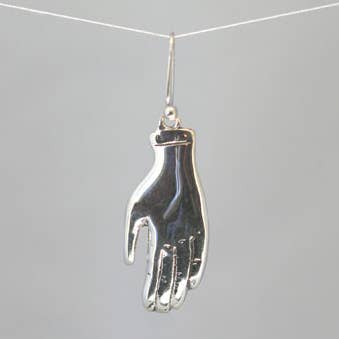 Sterling Silver Frida Hand Earrings for wholesale by Moosepablos, Inc.