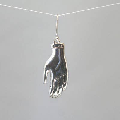 Sterling Silver Frida Hand Earrings for wholesale by Moosepablos, Inc.