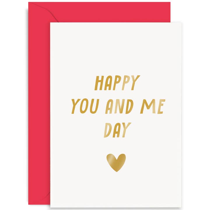 Happy You and Me Day Card - Anniversary Card - Love Card for wholesale by Old English Company