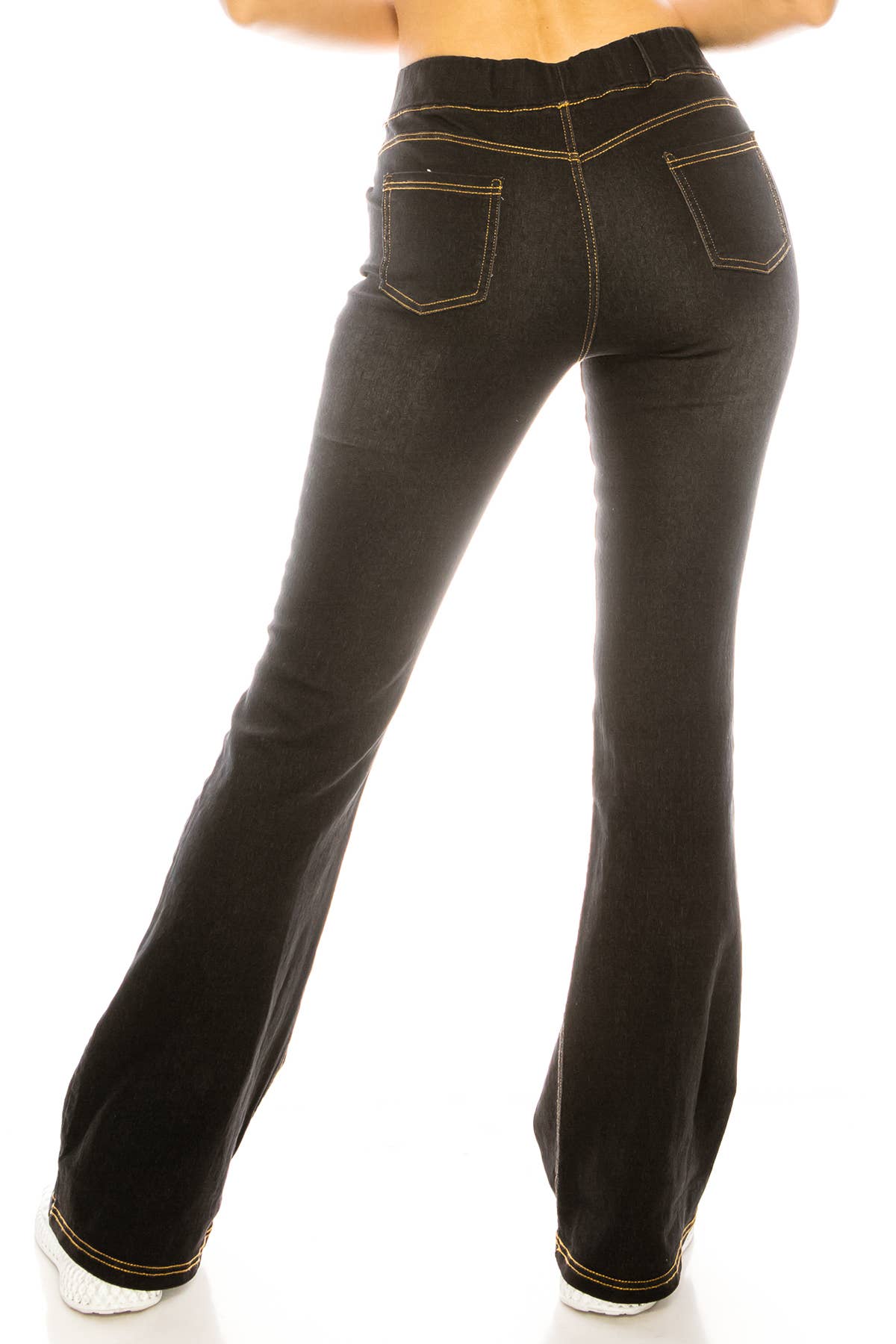 Color 5 - Wholesale Jeans - Women's - Plus size basic denim pull on casual denim flare jeans2