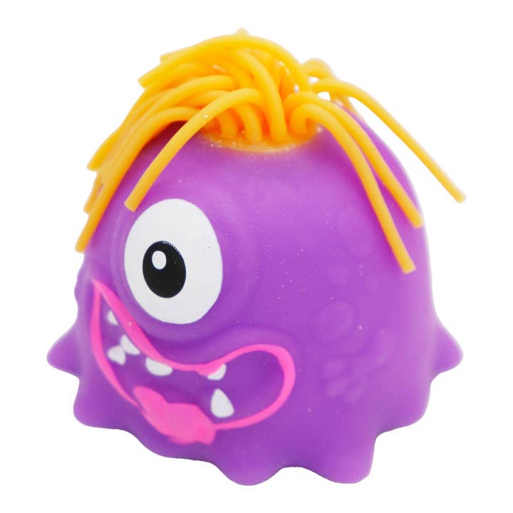 ASSORTED Noodle Hair Monster Fluffy Slime Filled Squishy for wholesale on Faire8
