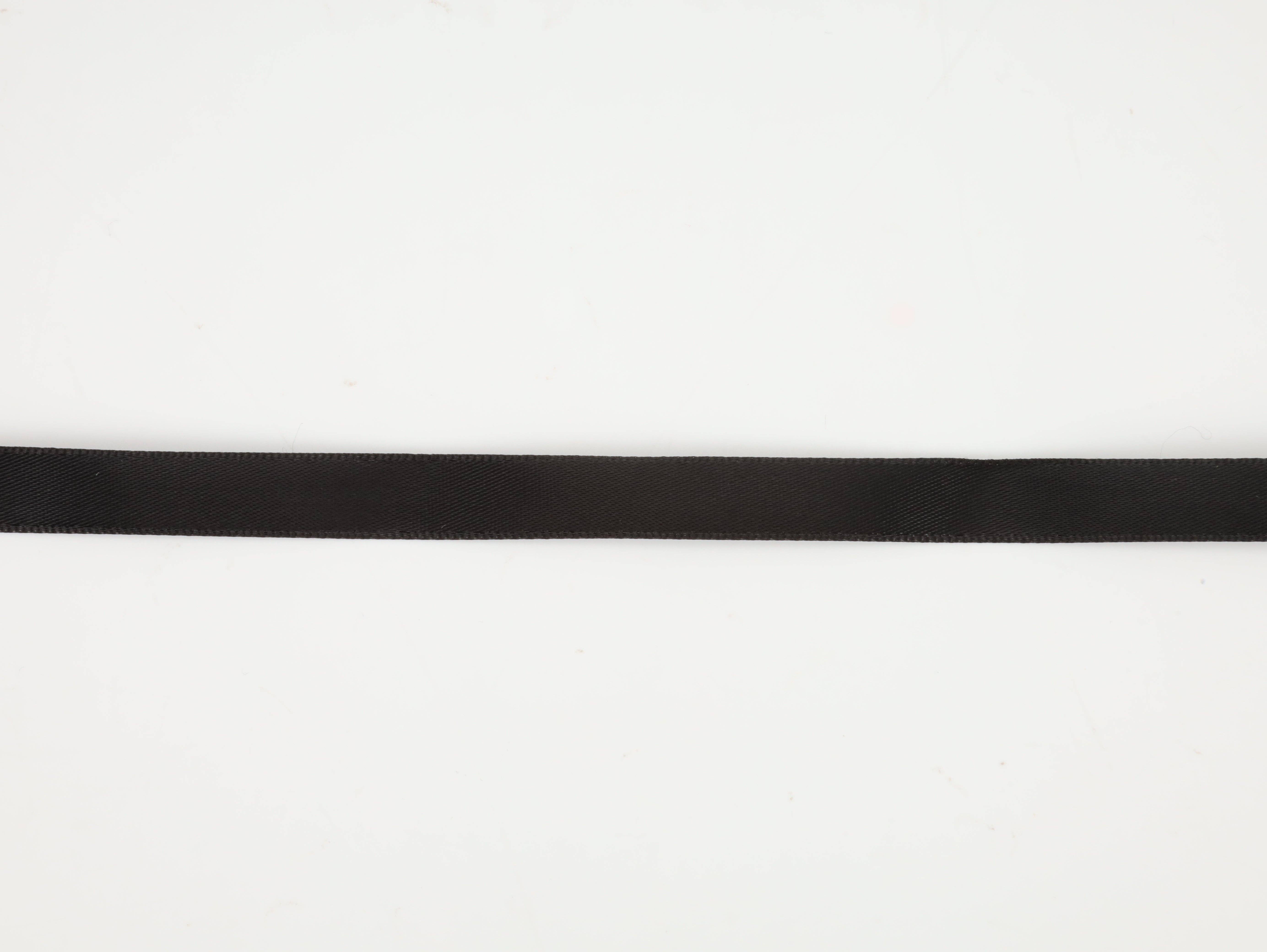 LA Ribbons Wholesale - Wholesale Linten - Dubbelzijdig satijnen lint | Zwart (030)1