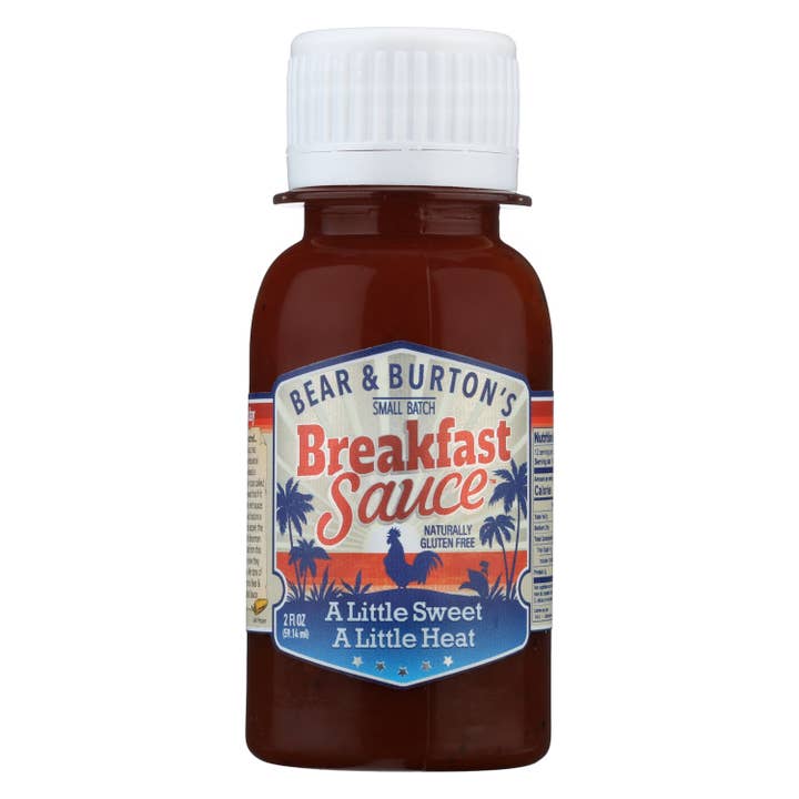 Bear & Burton's W Sauce - Wholesale Hot Sauce - Bear & Burton's Breakfast Sauce 2 FL OZ - 48 Pack