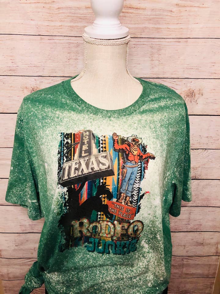 Texas Rodeo Junkie for wholesale by Dot Dots unique Creations