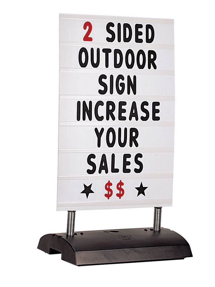 Changeable Lettering Sidewalk Springer Sign for wholesale by Store Supply Warehouse