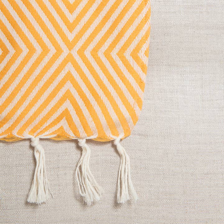Lantara - Wholesale Throw Blanket - Plaid Oslo - Yellow Saffron - Wool -120x150cm