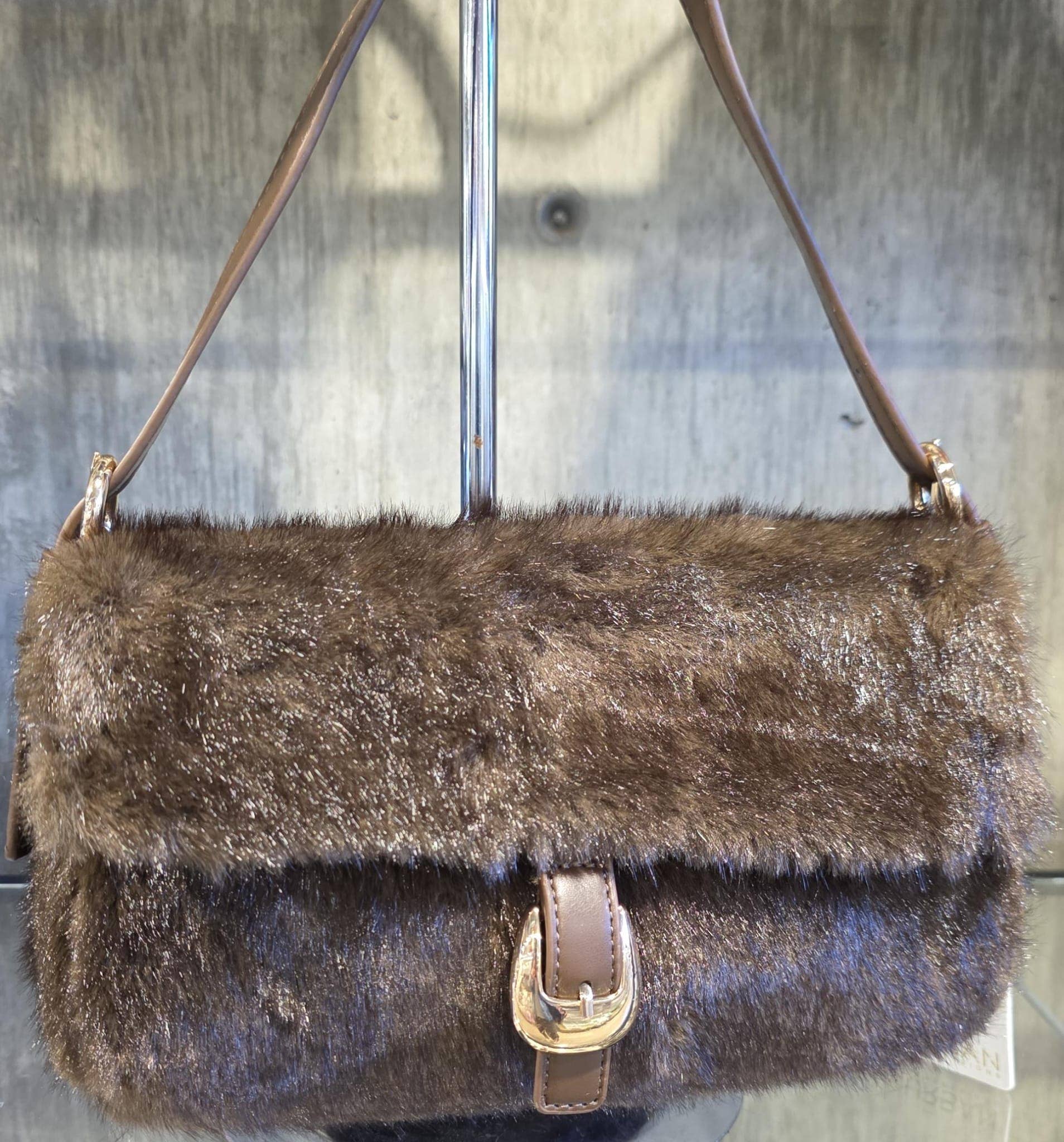 Oblige by G - Vente Sac porté épaule – femme - Sac à bandoulière en fausse fourrure 6164710