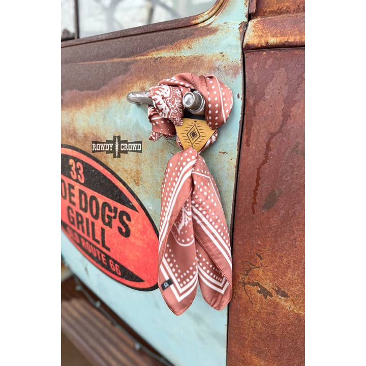 Rowdy Crowd Clothing - Wholesale Scarf clip – Women's - Cowboy Way Scarf Slides1