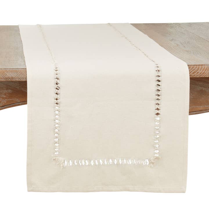 Saro Lifestyle - Wholesale Table Runner - Hemstitch Runner6