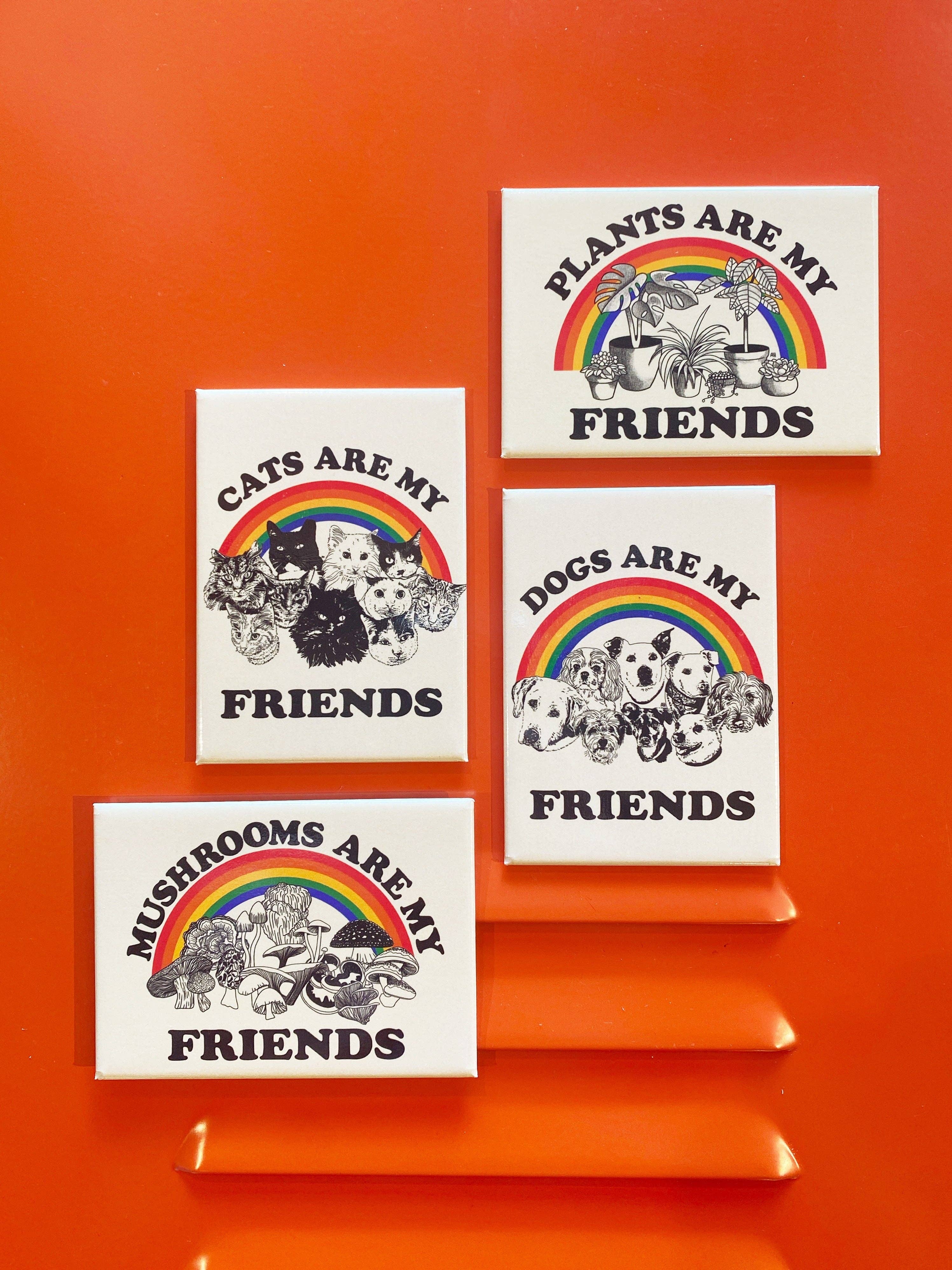 Badge Bomb - Venta al por mayor Imanes - Imán rectangular Los gatos son mis amigos2