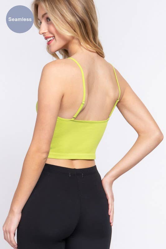 Active Basic | Active USA - Vente Caraco – femme - Camisole côtelée sans coutures à col rond2