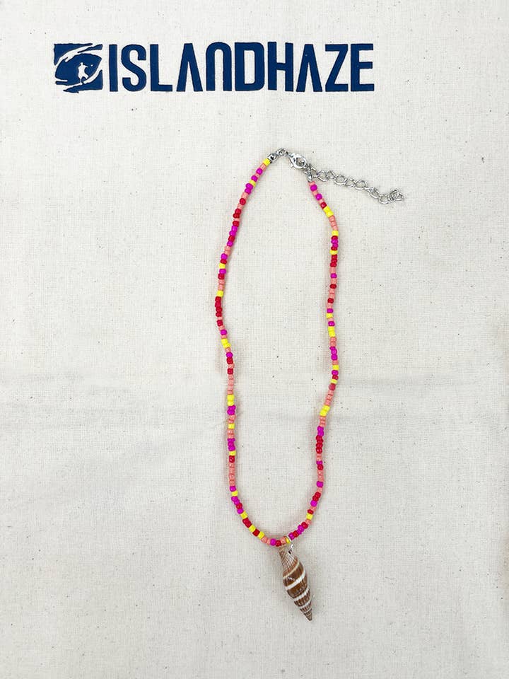 MarineThemed Beads halskæde -Fushia for engroshandel hos Islandhaze