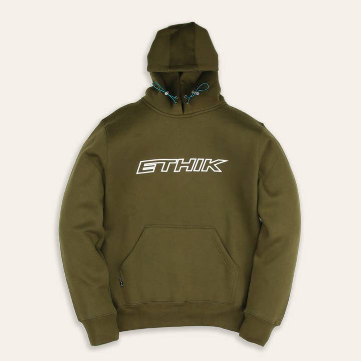 Bungee Hoodie | Olive for wholesale by Ethik Worldwide