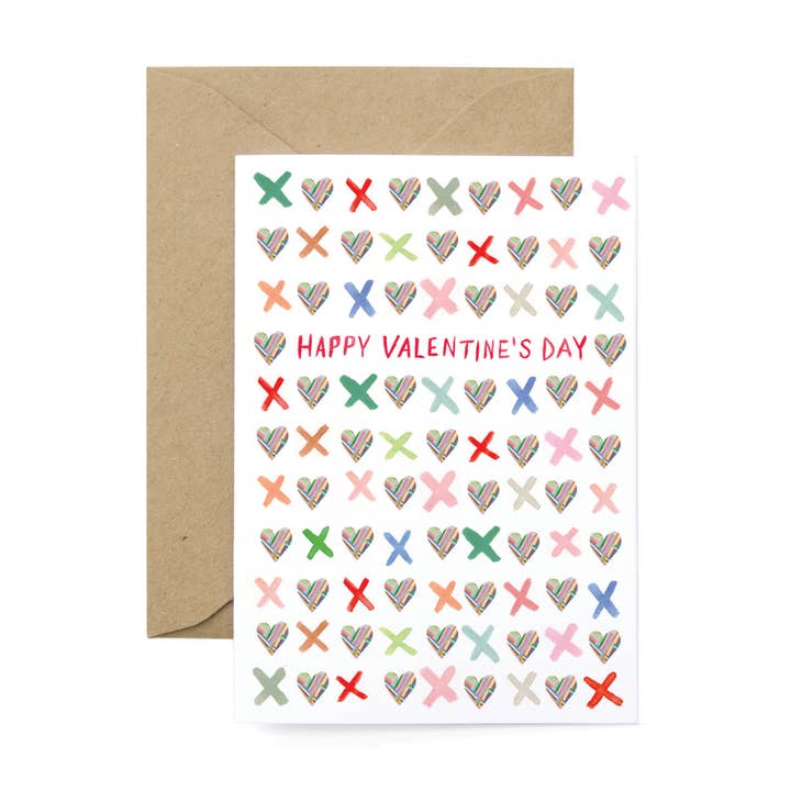 Valentine XOXO Greeting Card for wholesale by Lana's Shop
