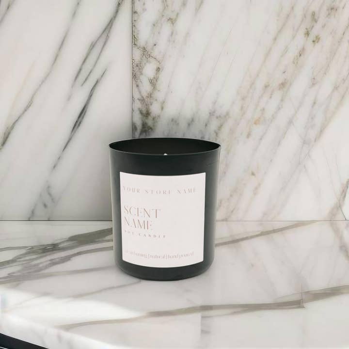 River Birch Candles - Wholesale Jar/filled candle - 13 oz Unlabeled Black Metal Tumbler-Soy Candle-Private Label5