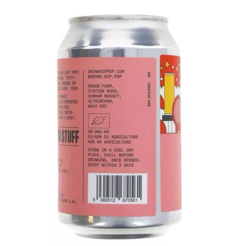 mOrganics Beauty - Wholesale Kombucha - Hip Pop Kombucha Strawberry & Pineapple 330ml1