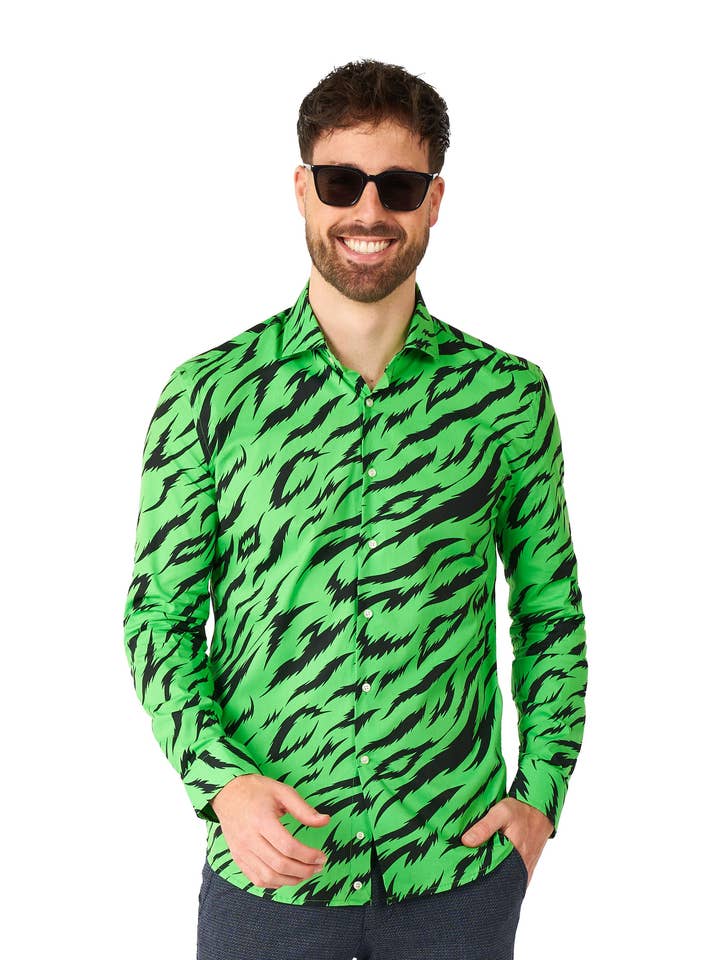 Green SHIRT LS Wild Animal for wholesale on Faire0