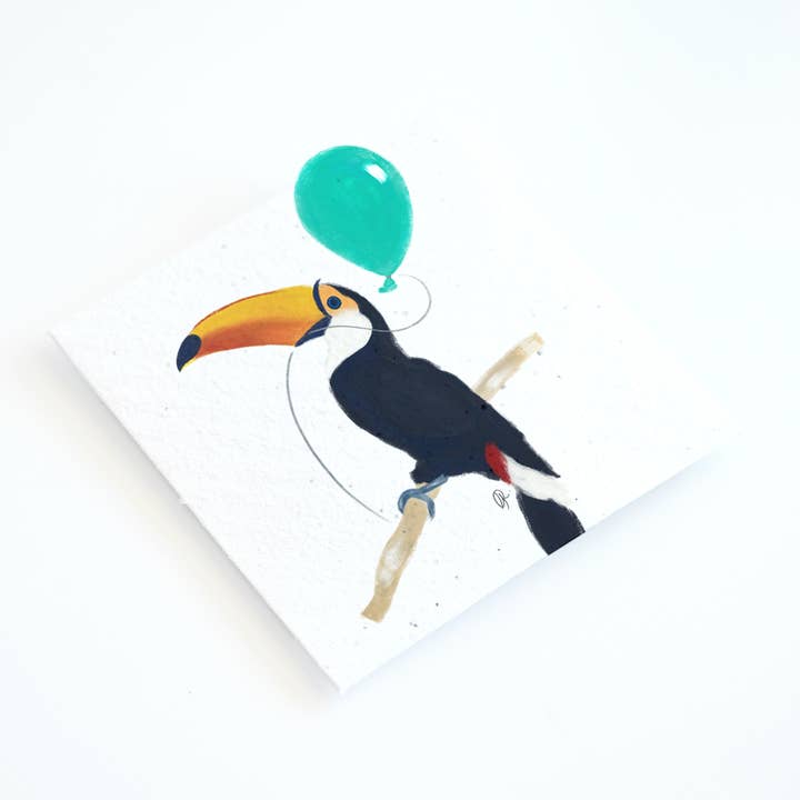 Toucan Skräddarsydda brevpapper/Zero Waste & Handgjorda för wholesale av Gabriella Rizzo Studio