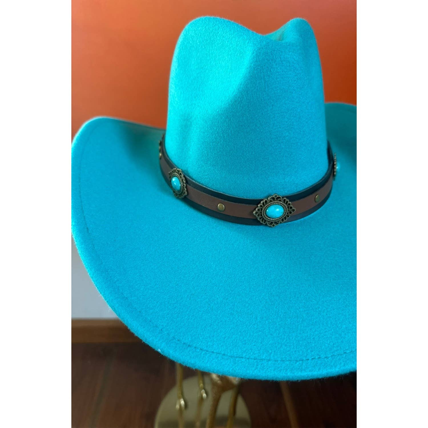 One and Only Accessories - Wholesale Cowboy Hat - Women's - Premium Quality Best Seller  Vegan Cattlemen Cowboy hat  lea7
