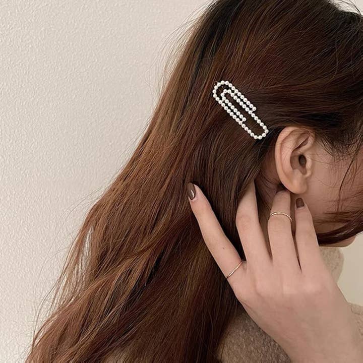 LadyJuneAccessories - Wholesale Hair Clip - Women's - Pearl Hair Barrette | Minimalist Gold Hair Clip | Hair Pin6