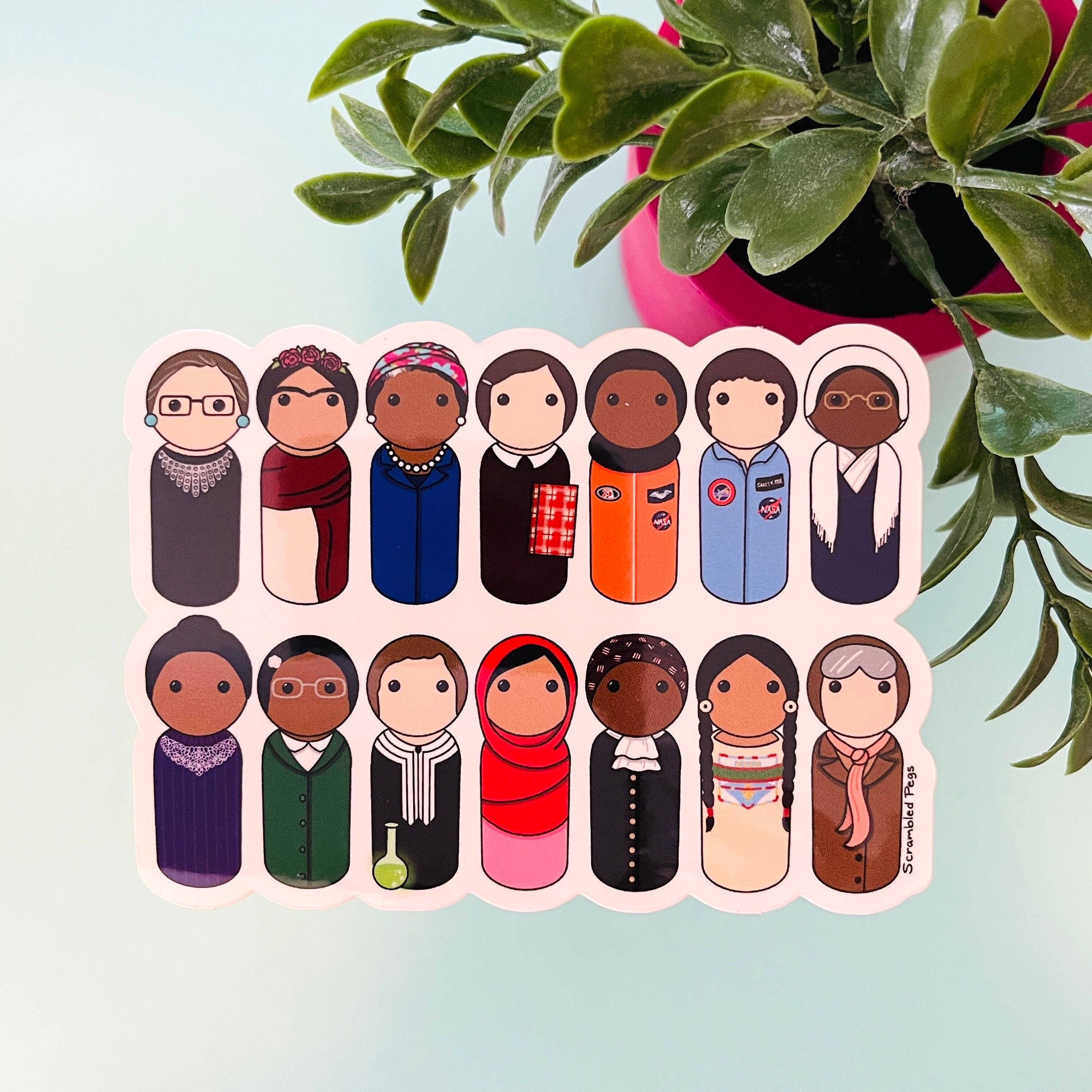 Scrambled Pegs - Wholesale Sticker - Brave Women Change the World Waterproof Vinyl Sticker Decal4