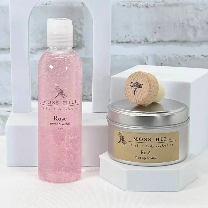 Two Piece Wine Set for wholesale by Moss Hill Bath & Body Collection